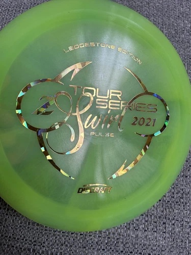 Discraft Ledgestone 2021 Z SWIRL PULSE 173-174g Yellow/Green W/ Gold Shatter NEW