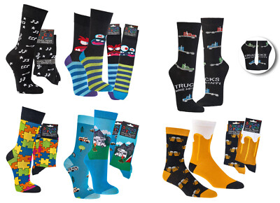 2 pairs of ladies and men fun socks, fun socks, funny socks