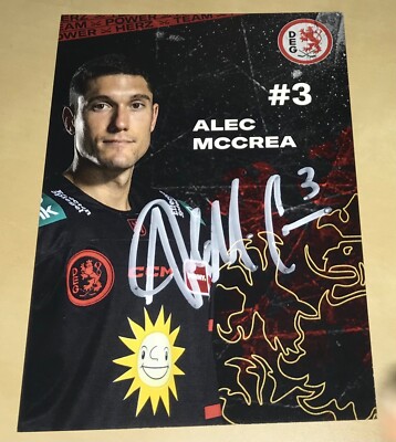 Alec Mccrea Original signierte Autogrammkarte Düsseldorfer EG DEG DEL 24/25 #15