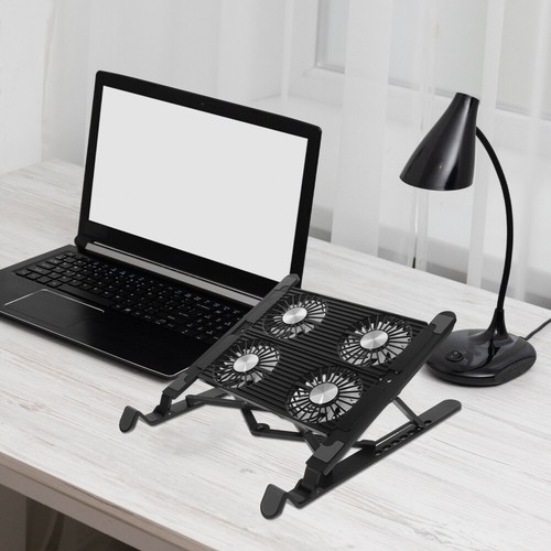 1 Satz Laptop-Kühlkissen, verstellbarer Laptop-Ständer, Lüfter, - Bild 9 von 12