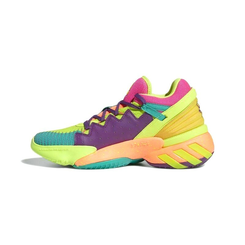 アディダス キッズ バッシュ adidas Kids' Preschool D.O.N. Issue #2 - Pink/Lime Adidas Men's D.O.N. Issue #2 Basketball Shoes Pink / Lime / Purple