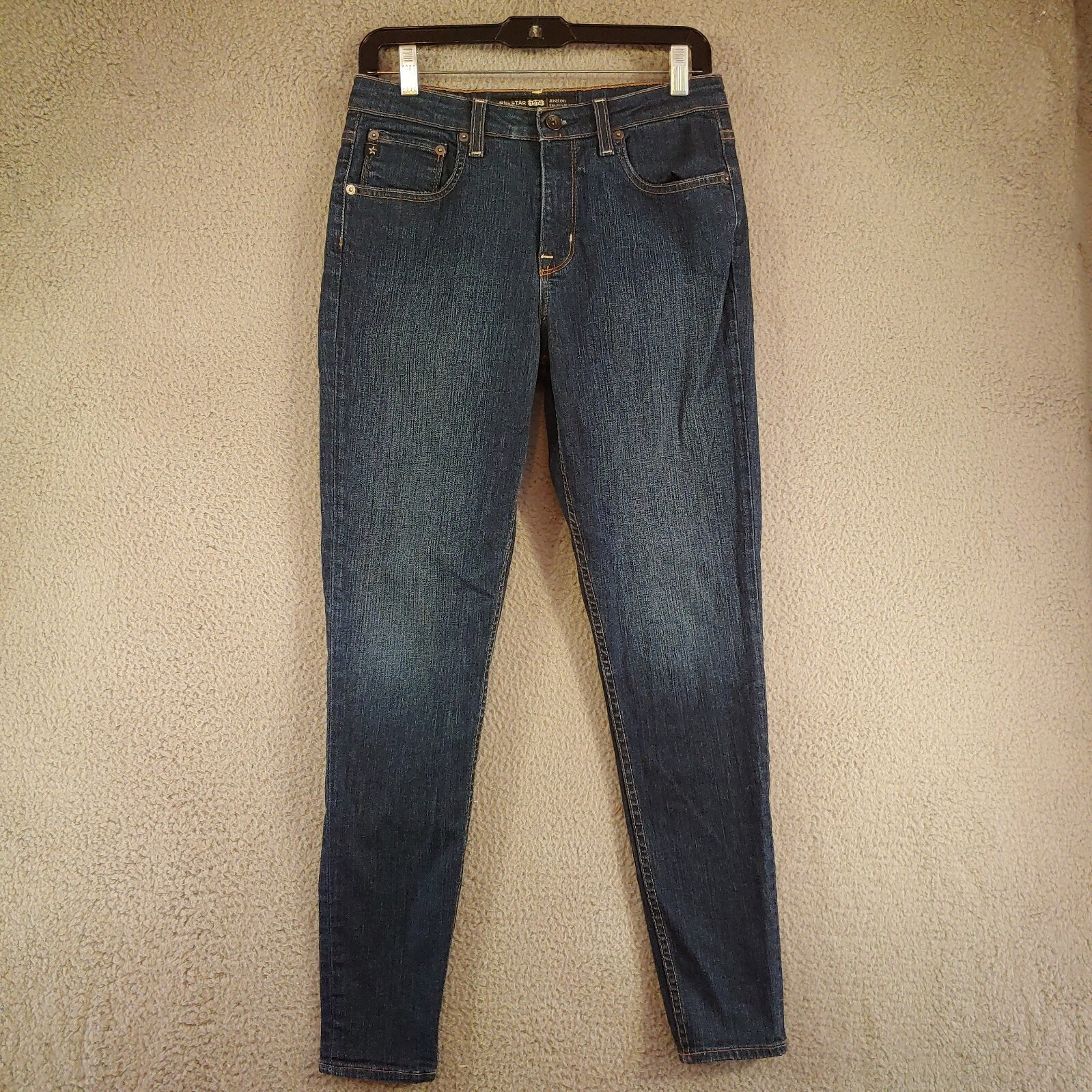 Jeans Femme LAGUNA BEACH Taille 29 (24" De Tour) - Coupe Slim/Skinny - Poche à Rabat Avec Grande Couture (Big Stitch) - Neuf Sans Étiquettes - Fabriqué Aux USA