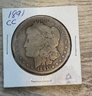 1891-CC $1 Morgan Silver Dollar