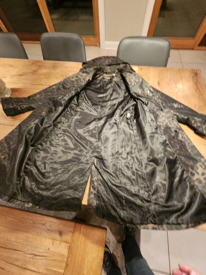 Chaqueta de lluvia Ellen Tracy Animal Print XS Foto 4 de 4