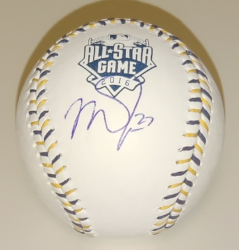 Mike Trout Signed 2016 All Star Game Baseball PSA Autograph Authentic ROMLB ASG
