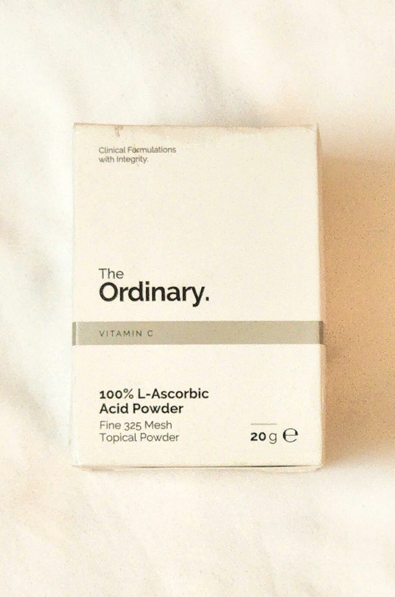 Lot of 2- The Ordinary 100% L-Ascorbic Acid Powder 0.7Oz/20g
