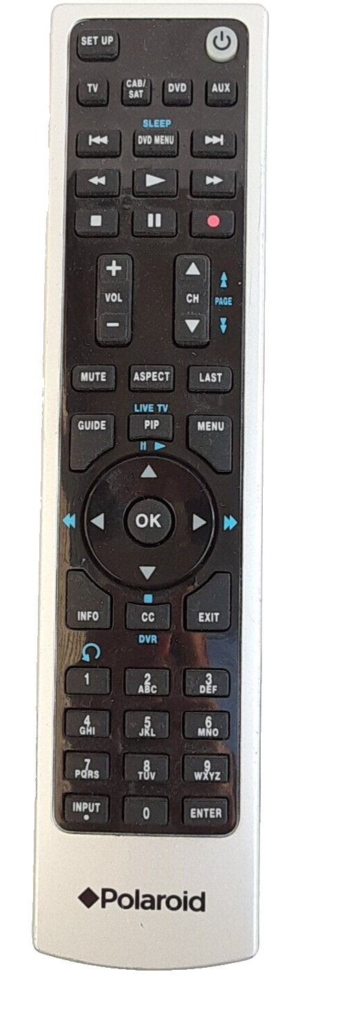 Polaroid RC-201 OEM TV DVD Remote Control Tested No Batteries-image