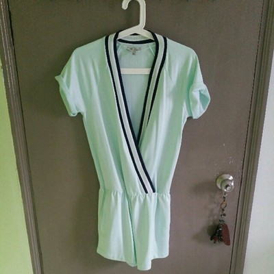 mint green romper jumpsuit