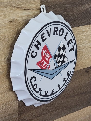 Chevrolet Corvette Metal Sign, Bar Man Cave Game Room Wall Decor Signs - Picture 2 of 8