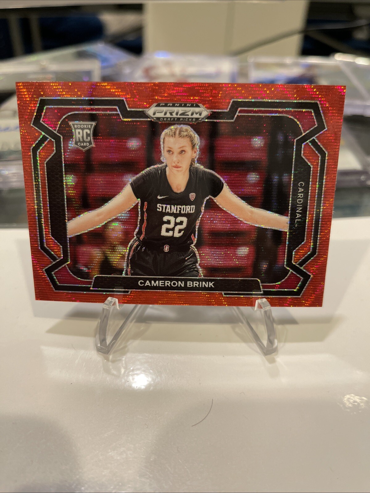 Cameron Brink 2024 Prizm Draft Picks RC #89 Red Wave Variation 🔥 Rookie