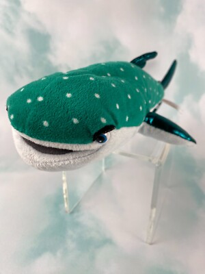 Disney Pixar Ty Plush Toy Finding Dory Sparkle Destiny Whale Shark Green