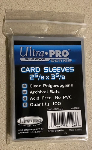 UltraPro Card Sleeves Sleeve Series  100/Pack Acid Free