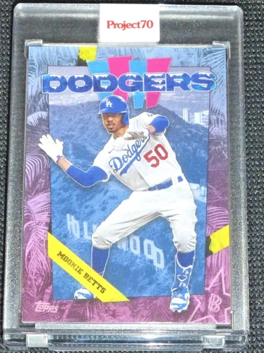 2021 TOPPS PROJECT 70 BEN BALLER ARTIST MOOKIE BETTS #1 (1988 LA DODGERS) W/BOX