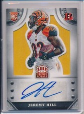 2014 Panini Crown Royale Signatures Gold /49 Jeremy Hill #S-JH Rookie Auto RC