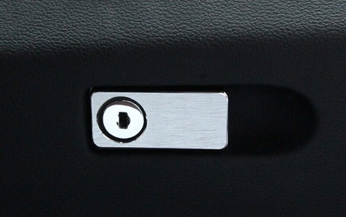 Cubierta de mango de caja de almacenamiento de pasajeros de aluminio plateado para Benz GLK 2009-2015 1 PIEZA - Imagen 9 de 11