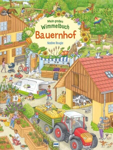 Nadine Bougie Mein großes Wimmelbuch Bauernhof: Pappbilderbuc (Copertina rigida)