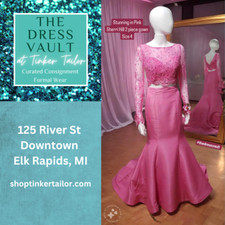 Pink Lace 2 piece Evening Gown - Sherri Hill