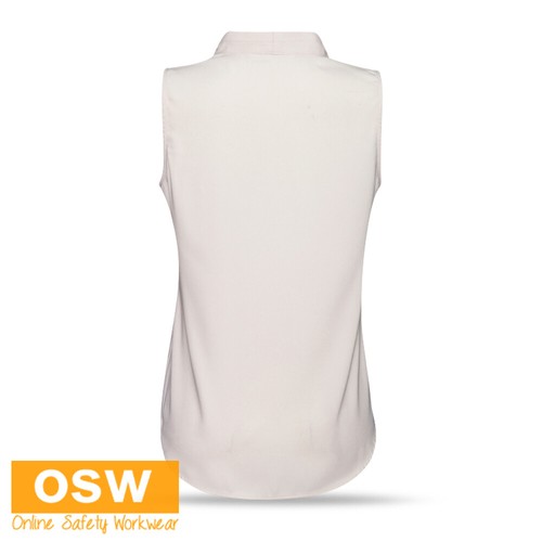 Ladies Womens Office Casual MADISON Sleeveless Blouse Stretch Work Flow Shirt - Picture 13 of 13