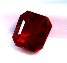 Excellent Radiant Cut Red Ruby AAA Quality Loose Gemstone 8.50 CT Burmese Ruby