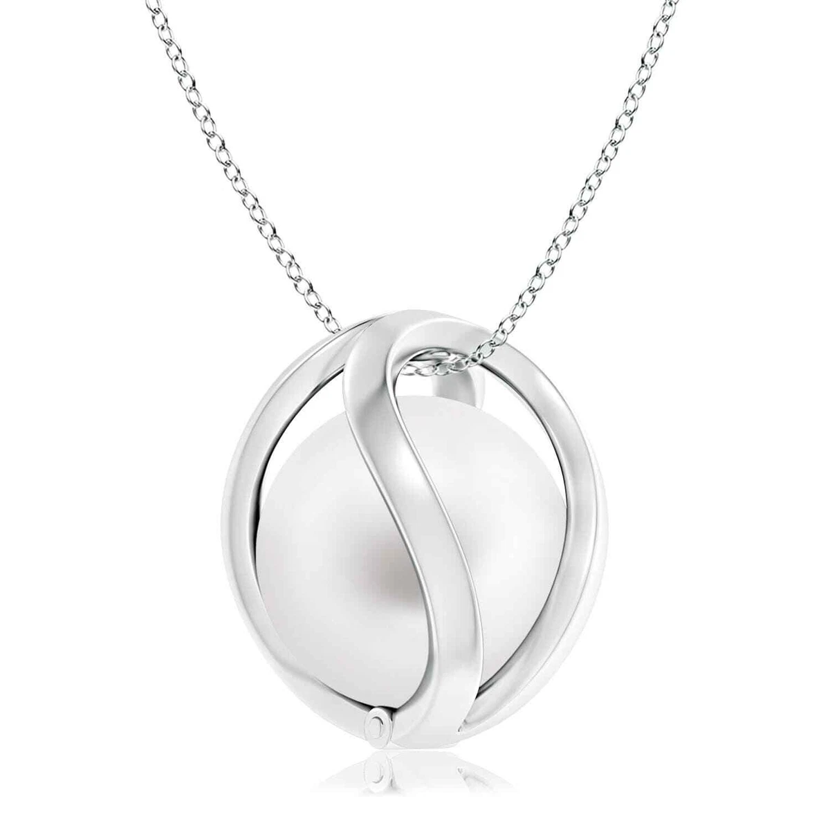 Pearl store cage pendant