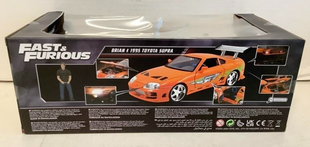 ミニカー JADA 1/18 BRIAN 1995 SUPRA fast-furious-1995-toyota-supra