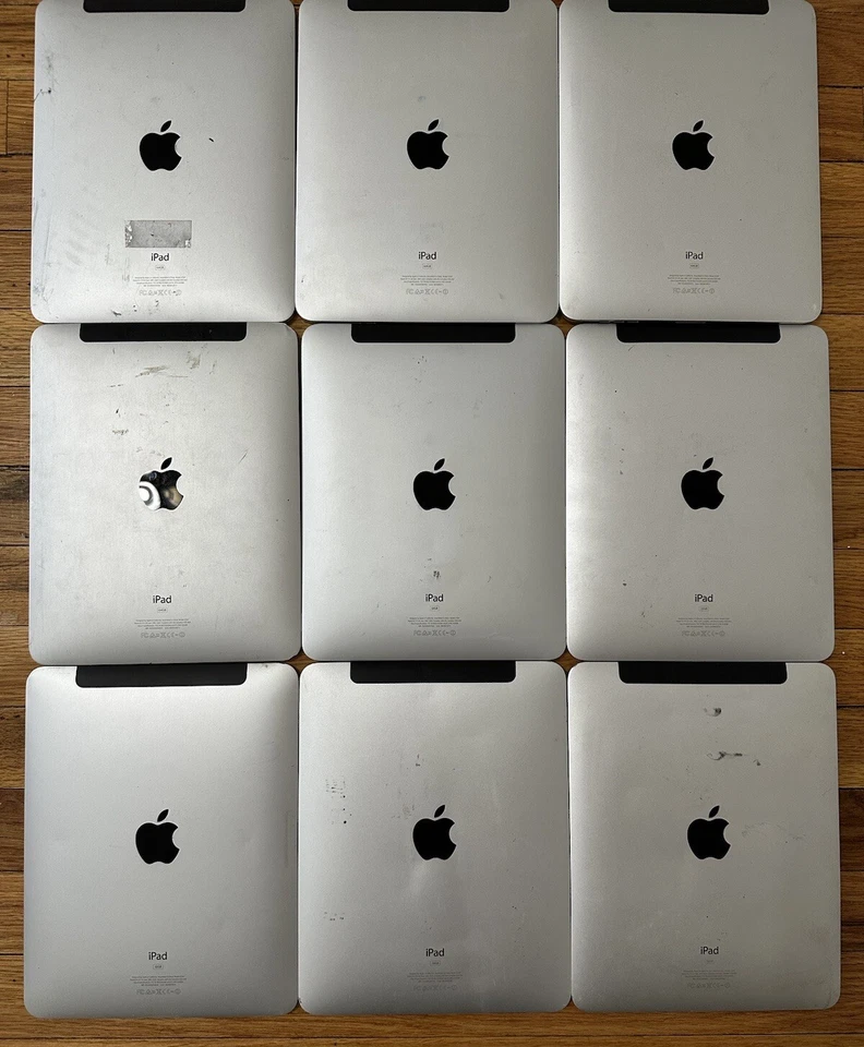 Lote de 9 Apple iPad 1ª Generación (4) 64GB (3) 32GB (2) 16GB 9.5 pulgadas A1337 Foto 2 de 4