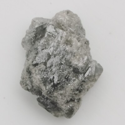 0.80 CT Natural Loose Earth Mined African A1 Rough Silver Gray Color Diamond