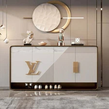 Italian Light Luxurious Golden Finish Assent Table