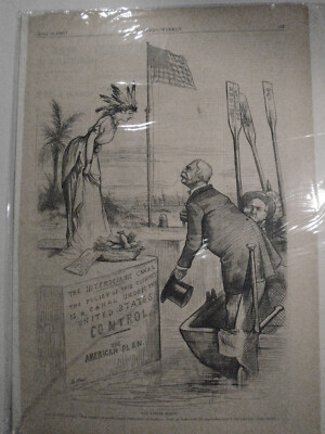 [Graf Ferdinand] Unsere Yankee Vorstellung Thomas Nast. Harper´S Wochen Apr 10