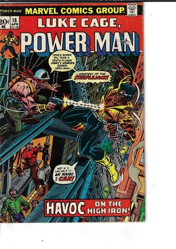 Power Man 18 Luke Cage Steeplejack Good+ 1974 Glossy