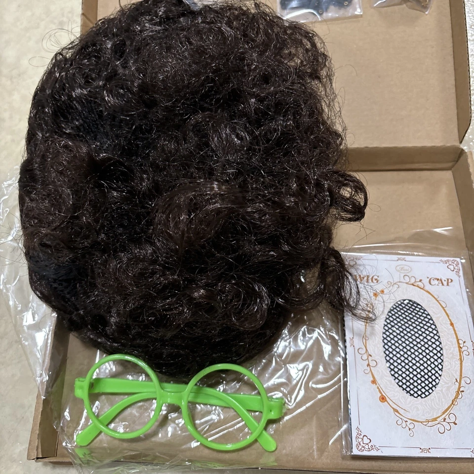 Mirabel Cosplay Peluca Disfraz Vestido Cabello Verde Gafas Marcos Pendientes ✅ Halloween Foto 2 de 3