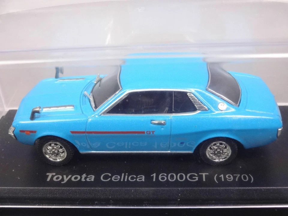 Toyota Celica 1600GT 1970 Azul Escala 1/43 Caja Mini Coche Exhibición Diecast Vol 9 Foto 4 de 4