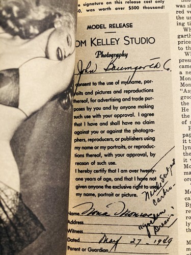 Marilyn Monroe Magazine 1955 TAB Golden Dreams Entrancing Calendar Tom Kelly - Picture 5 of 6