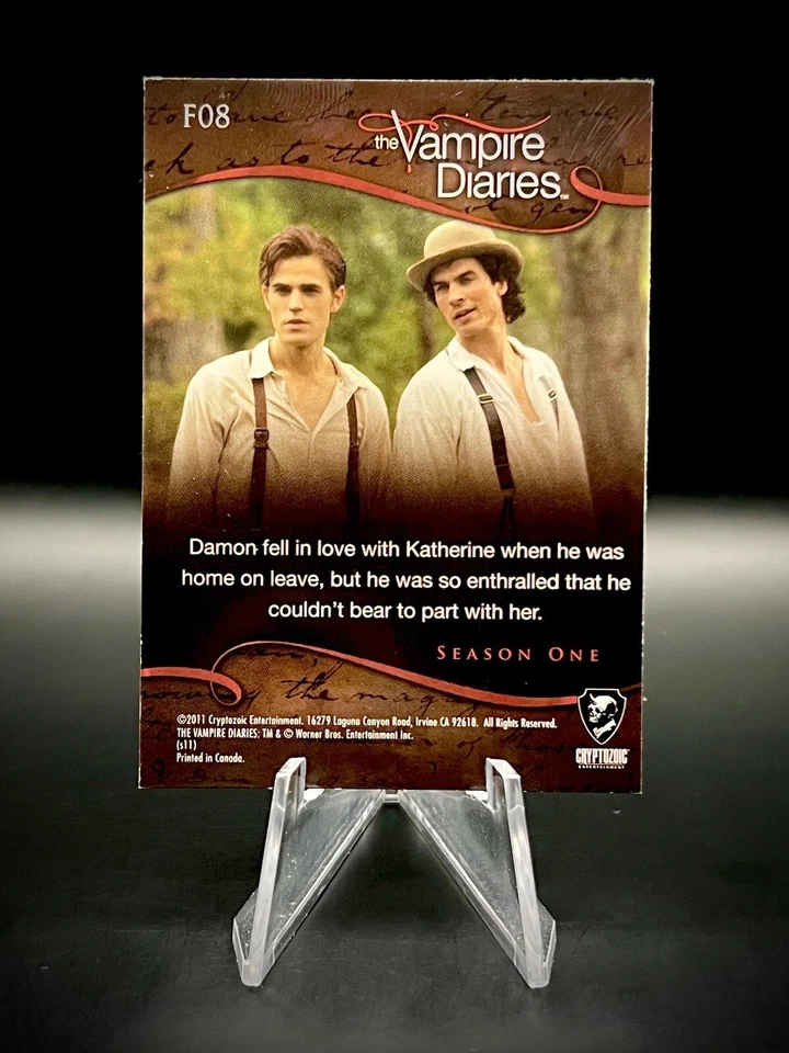 🩸2011 吸血鬼日记 第一季 Soldier In Love Salvatore Pierce Foil #F08 — 第 2/2 张图片