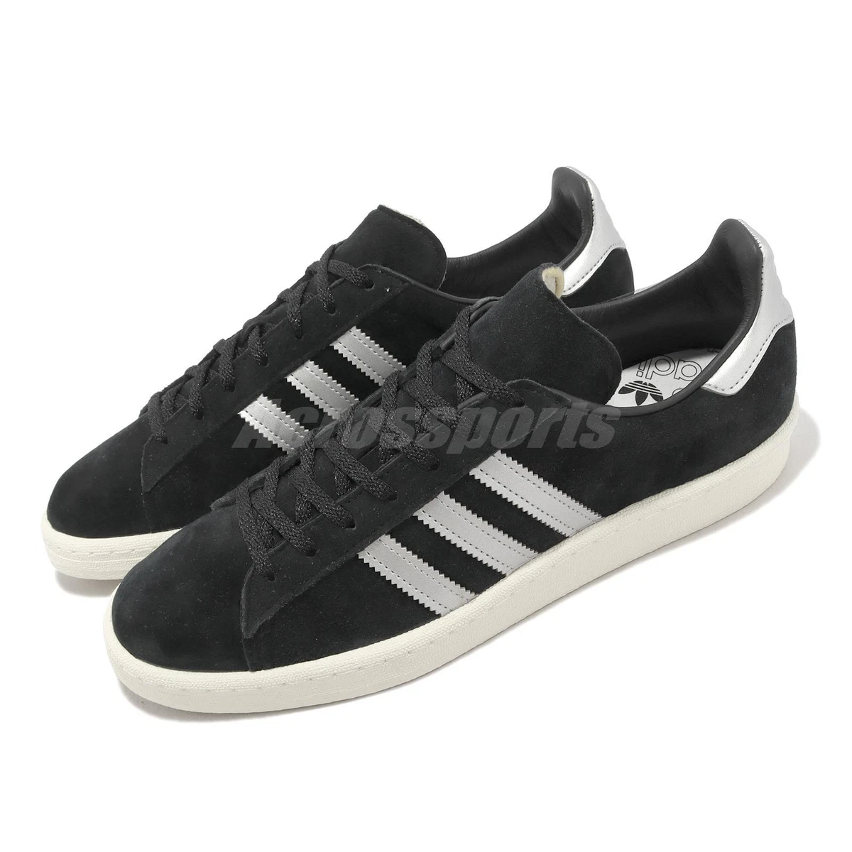 adidas Originals Campus 80S Core Black Silver Off White Men Casual ...