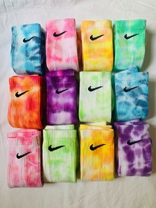 tye dye nike socks