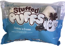 Stuffed Puffs Cookies'n Cream  Filled Marshmallows 8.6oz Bag-Brand New-SHIP24HRS