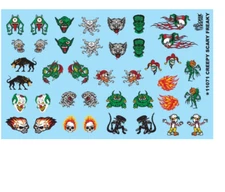 CREEPY SCARY FREAKY 1:24 1:25 GOFER RACING DECALS CAR MODEL ACCESSORY 11071