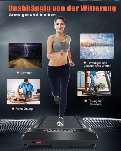 2in 1 Motorisiertes Laufband Running Walking Pad 10km/h Heimtrainer für Zuhause - Bild 7 von 11