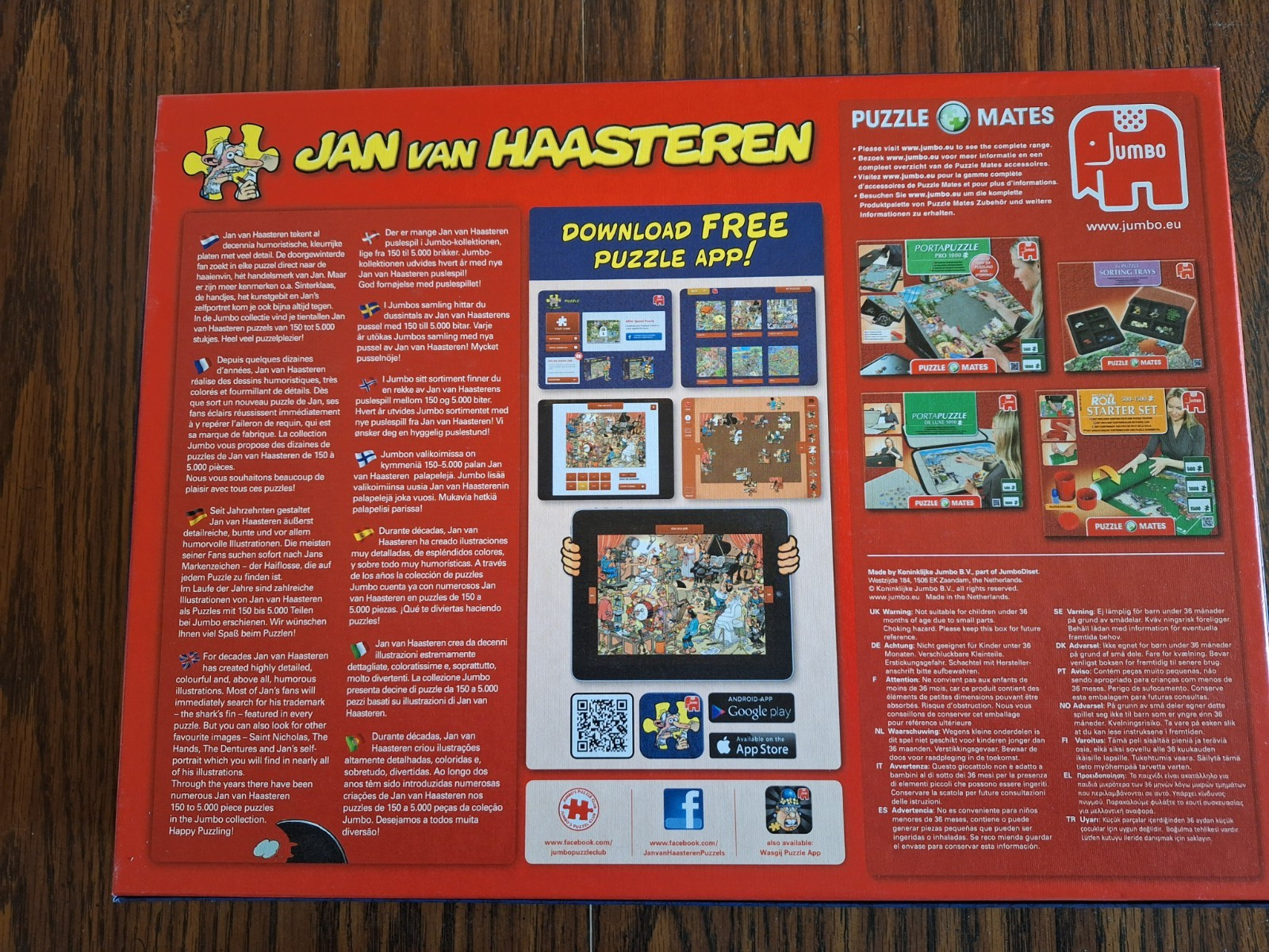 Jan van Haasteren Two 1000 Piece Jumbo Puzzles - New Year Party, Santas Factory thumbnail 2