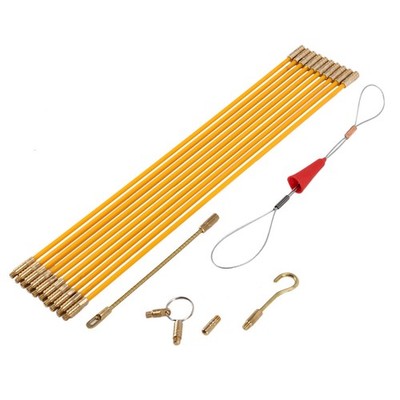 Verkabelungsruten Fischband 10,83 Fuß Fiberglas Elektrokabel Einfädler Laufen3158