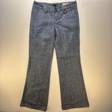 Tommy Hilfiger Jeans Size 2 Madison Mid Rise Trouser Flare Medium Wash 30x30 