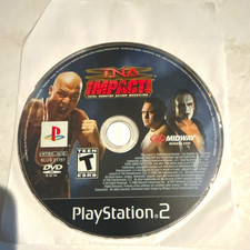 tna impact! sony playstation 2 ps2 game disc only t-teen NTSC-U/C midway 2008