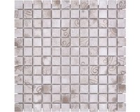 Keramikmosaik 30 X 30 Cm Grau Mit Muster, Keramikfliese FüR WäNde Und BöDen