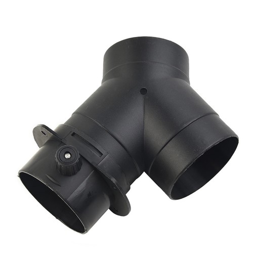 Y Branch Outlet Connector 75mm(3\") Accessories Black I47720 Plastic Valve - Picture 11 of 12