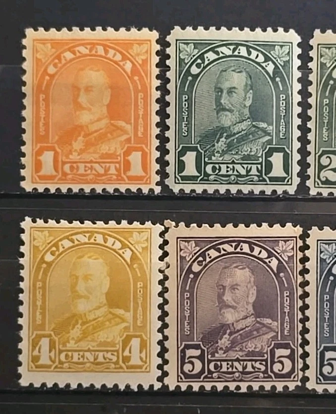 Canada Scott 162-173 King George V Arch Definitive 1930-1932 F MNH 168-169 MVLH - Image 2 of 4