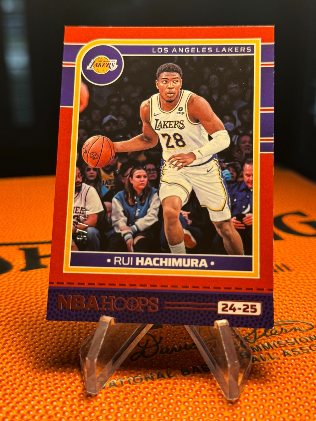 2024-25 NBA HOOPS RED RUI HACHIMURA CARD #117 42/75 LOS ANGELES LAKERS