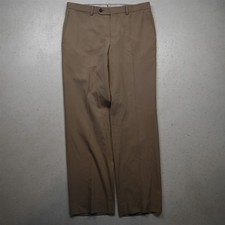 Jack Victor Riviera Traveller 33x32 Khaki 100 Wool Armando Straight Dress Pants