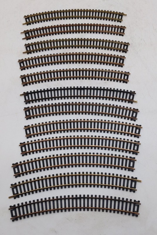 Atlas & Tyco HO Curve Tracks [12] EX