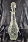 Vintage 15” Anchor Hocking Hexagonal Crystal WEXFORD Decanter w/Stopper 1965
